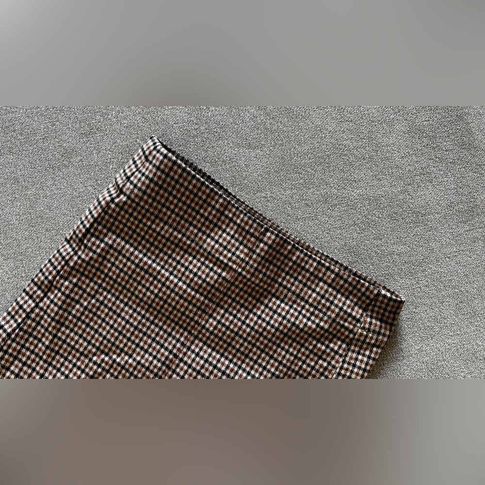 Beaton Linen Houndstooth Wide Leg Pants - Picture 4 of 6